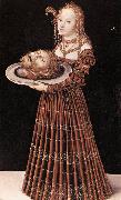 CRANACH, Lucas the Elder Salome with the Head of St John the Baptist dfgj oil